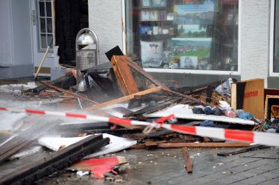 Brand eines Wohn und Geschaeftshauses in Esslingen