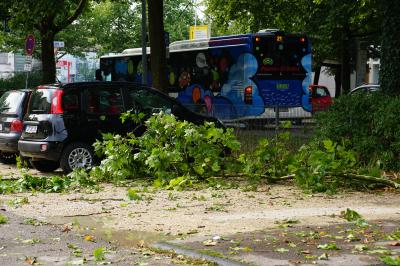 Heftige Unwetter im Kreis Goeppingen