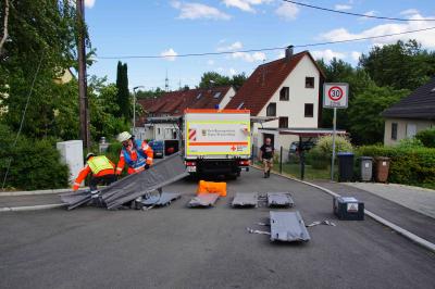 Jahresuebung der Feuerwehr Aichwald
