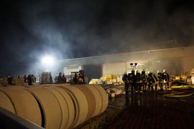 Brand einer Lagerhalle in Waldstetten