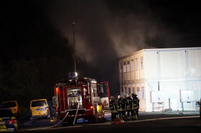 Brand eines Asylheimes in Rottenburg