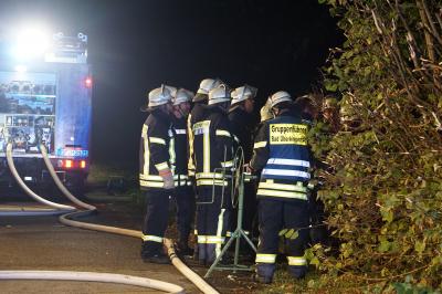 Vollbrand des Bauwagen 