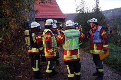 Donzdorf-Gruenbach - Brand eines Stalles 