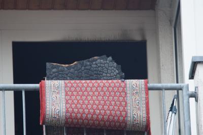 Brand in Mehrfamilienhaus in Pluederhausen