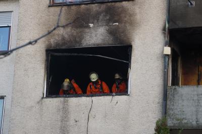 Gammelshausen: Brand eines Mehrfamilienhauses Hausbewohnerin lebensgefaehrlich Verletzt Drei Tiere tot