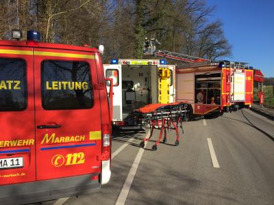 Rielingshausen: PKW kommt von Strasse ab und landet im Wald