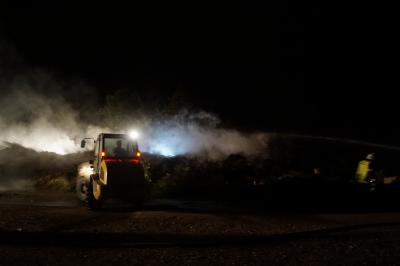 Rechberghausen: Brand auf dem Kompostplatz 