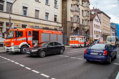 Stuttgart:Kuechenbrand mit einer verletzten Person !