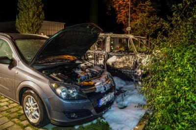 Eislingen: PKW brennt voellig aus