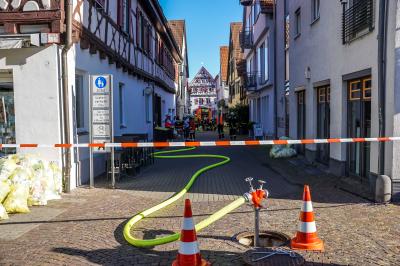 Kirchheim Teck: Brand in Altstadt - Teile der Altstadt gesperrt 