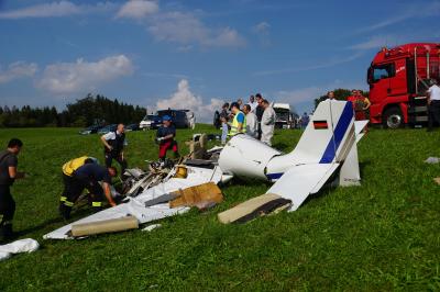 Leutkirch:  Drei Tote bei Flugzeugabsturz 