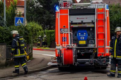 Gerlingen: Beschaedigte Gasleitung