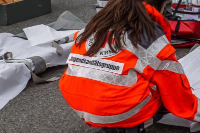 Suessen: 24 Stunden Uebung der Jugendfeuerwehr und des Jugendrotkreuzes
