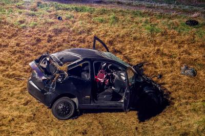 Geislingen-Tuerkheim: Schwerer Verkehrsunfall - Pkw ueberschlaegt sich mehrfach 