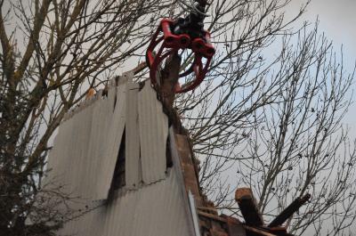 Durchhausen: Einsturz eines Dachstuhls