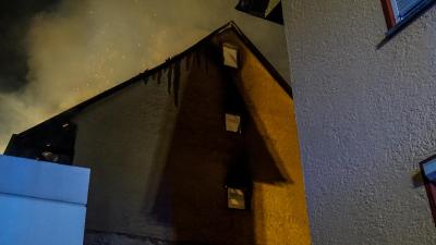 Rutesheim: Vollbrand eines Fachwerkhauses 