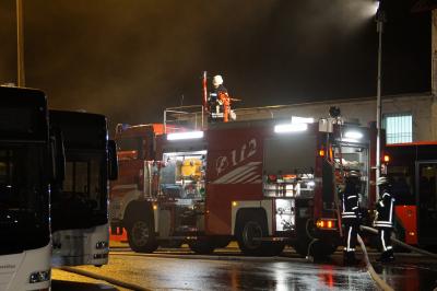 Pforzheim: 6 Busse brennen Vollstaendig aus beim Suedwestbus