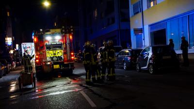 Stuttgart: Bei Schweissarbeiten faengt Ofen an zu brennen.