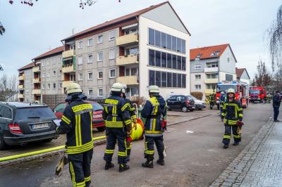 Moeglingen: Muelleimer in einer Kueche geht in Flammen auf - Aufmerksame Anwohner verhindern schlimmeres