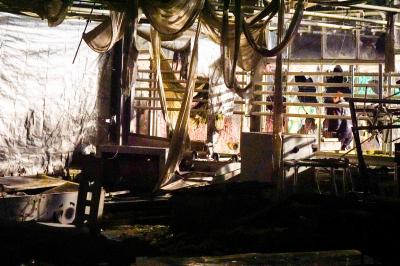 Weilheim-Teck: Brand in leerstehender Gaertnerei an der K1252 bei Nabern