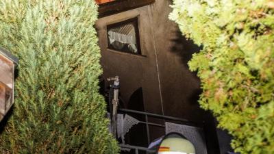 Grafenau :Haus brennt voellig aus 