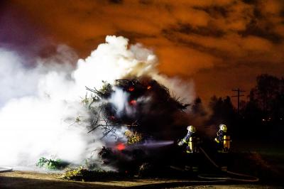 Rechberghausen: Brand auf Kompostplatz der Gemeinde