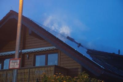 Pforzheim-Maeuerach: Sauna loest Dachstuhlbrand aus - eine Verletzte Person