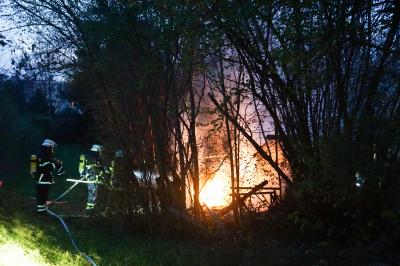 Goeppingen: Gartenhaus abgebrannt