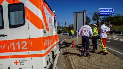 Leonberg: Motorrad kollidiert mit Rettungswagen auf Einsatzfahrt