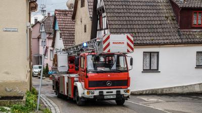 Weil der Stadt:  Vergessenes Kirschkernkissen in der Mikrowelle loesst Feuerwehr Einsatz aus.