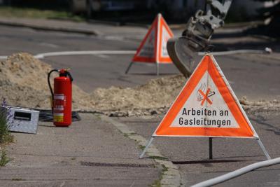 Ottenbach: Gasleitung angebaggert 