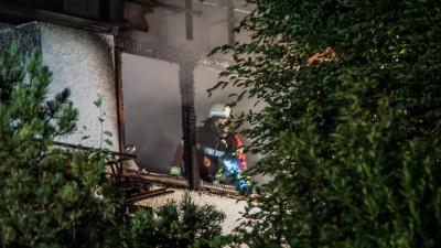 Weil der Stadt: Haus bei Gebaeubebrand voellig ausgebrannt