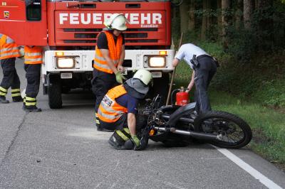 Maulbronn: schwerer Verkehrsunfall mit Motorrad - 1 Person schwer Verletzt