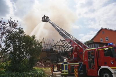 Eislingen : Brand einer Stallung - Tiere gerettet