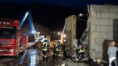 Ammerbuch:  Brand auf Recycling Betrieb