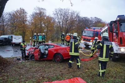 Ochsenwang: Verletzte und Sachschaden nach Frontalkollision 