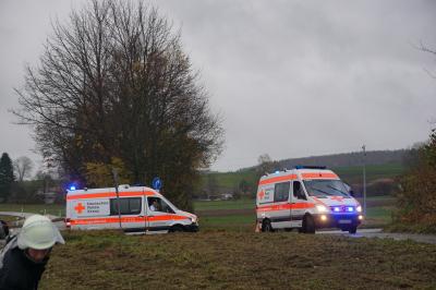 Ochsenwang: Verletzte und Sachschaden nach Frontalkollision 