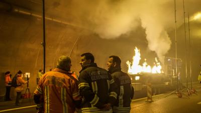 Leonberg: Brandversuch im Engelbergtunnel