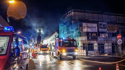 Magstadt: Brand in einem Rohbau