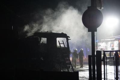 Geislingen: Technischer Defekt setzt Schneepflug in Brand