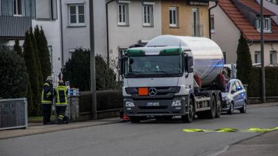 Renningen: Gasaustritt an Fluessiggastank