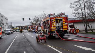 Leonberg: Brand eines Ladengeschaeftes