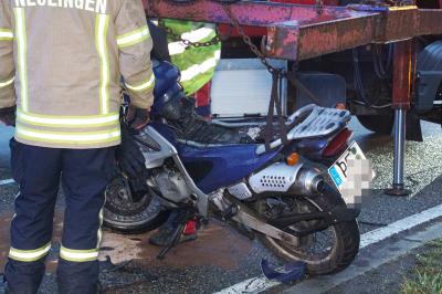 Goebrichen: schwerer Verkehrsunfall auf der K4531 zwischen Pkw und Motorrad - eine Verletzte Person