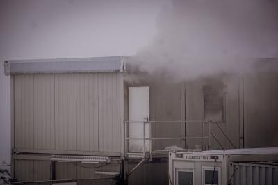 Hohenstadt: Brand mehrerer Wohncontainer auf S21 Baustelle