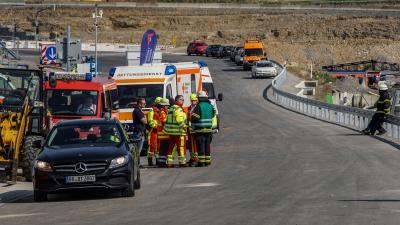 Sindelfingen: Rettungskraefte proben den Ernstfall im neuen Darmsheimer Tunnel