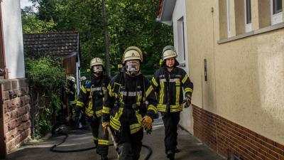 Grafenau: Schuppen brennt - Feuerwehr verhindert schlimmeres