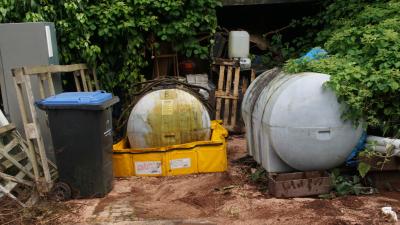 Boeblingen: Rapsoel aus Tank gelaufen.