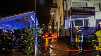 Renningen: Blitzeinschlag setzt Dachstuhl in Brand