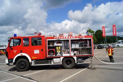 Donzdorf: Brand der Solaranlage auf dem Dach eines Drogeriemarktes