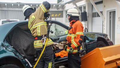 Steinenbronn: Jahreshauptuebung der Feuerwehr und des DRK Steinenbronn - 